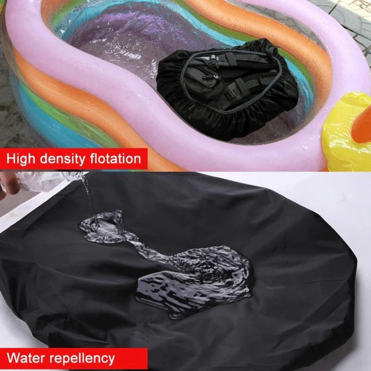 70L Adjustable Waterproof Dustproof Backpack Rain Cover Portable Ultralight Protective Cover(Black)