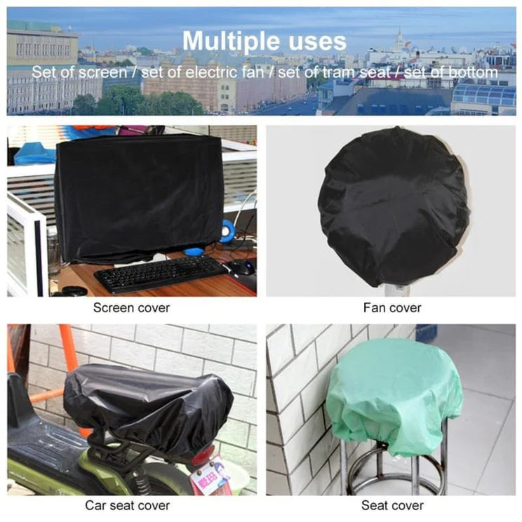 70L Adjustable Waterproof Dustproof Backpack Rain Cover Portable Ultralight Protective Cover(Black)