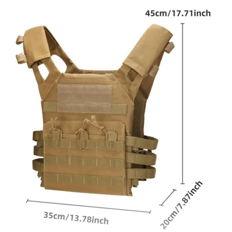 CAMO LIGHTWEIGHT MOLLE PLATE CARRIER / VEST