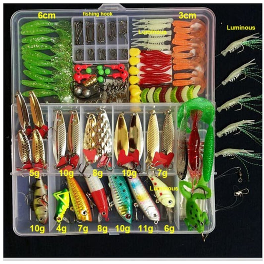 Fishing Lure 176 Piece Soft and Metal