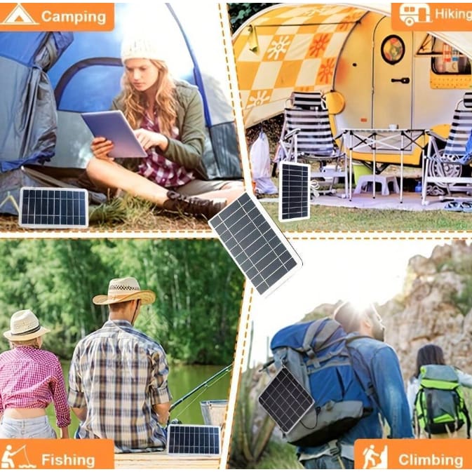 Solar Portable Charging Board Outdoor Waterproof Solar USB Charger